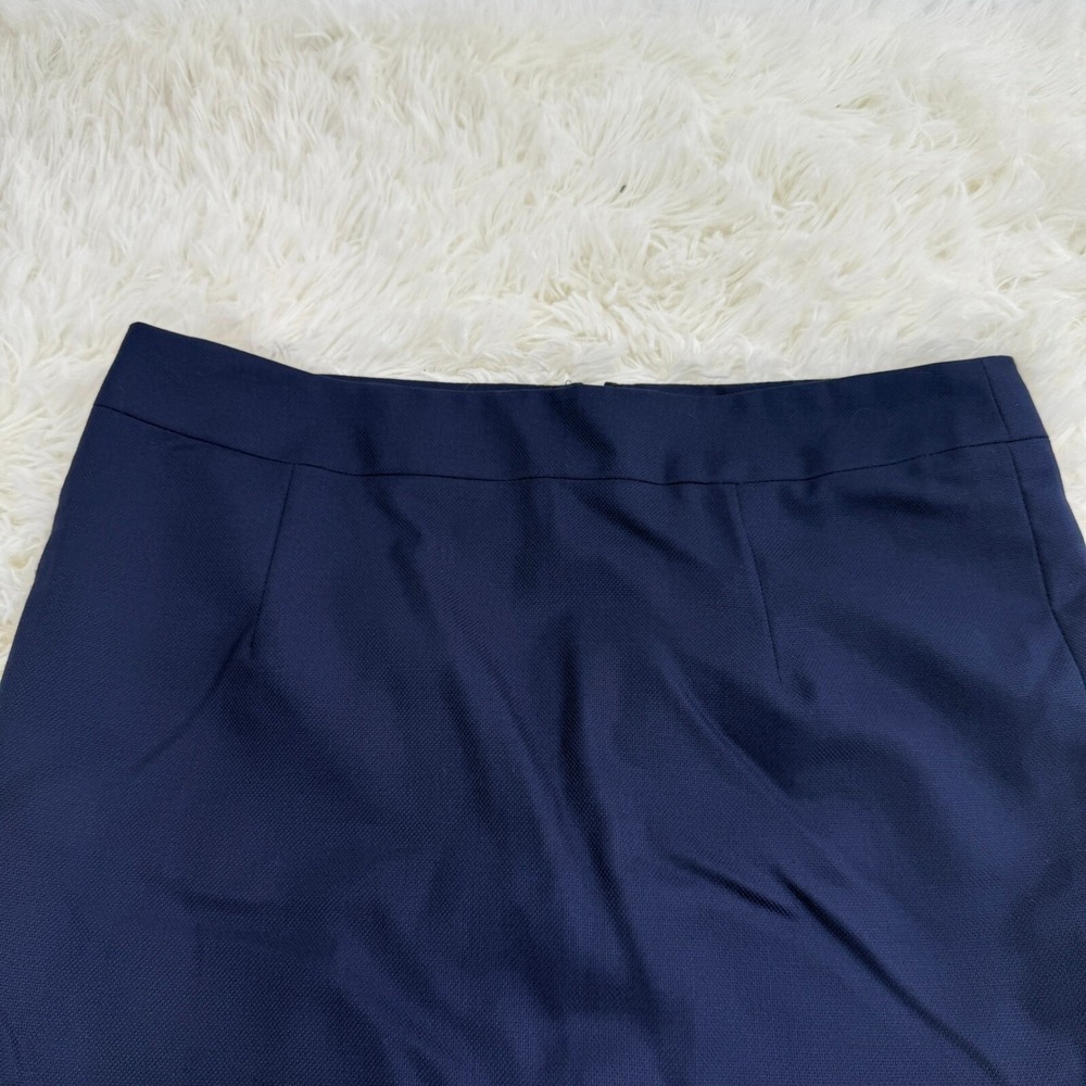 Maureen Gallagher Wool Pencil Skirt Career Office Navy Blue Waist 29 Vintage VTG - Picture 6 of 11